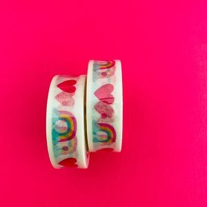 Rainbow Heart Washi Tape Cute Stationery